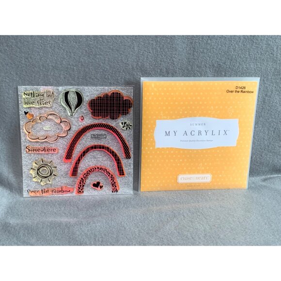 Close To My Heart Over The Rainbow My Acrylix Clear Stamp Set D1426 - Picture 6 of 12